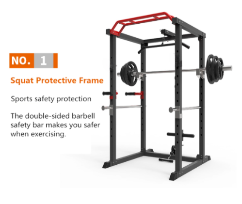 POWER RACK WITH LAT PULL DOWN SYSTEM