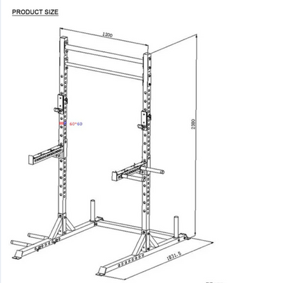 SQUAT RACK - versatile, strong with chin up bar