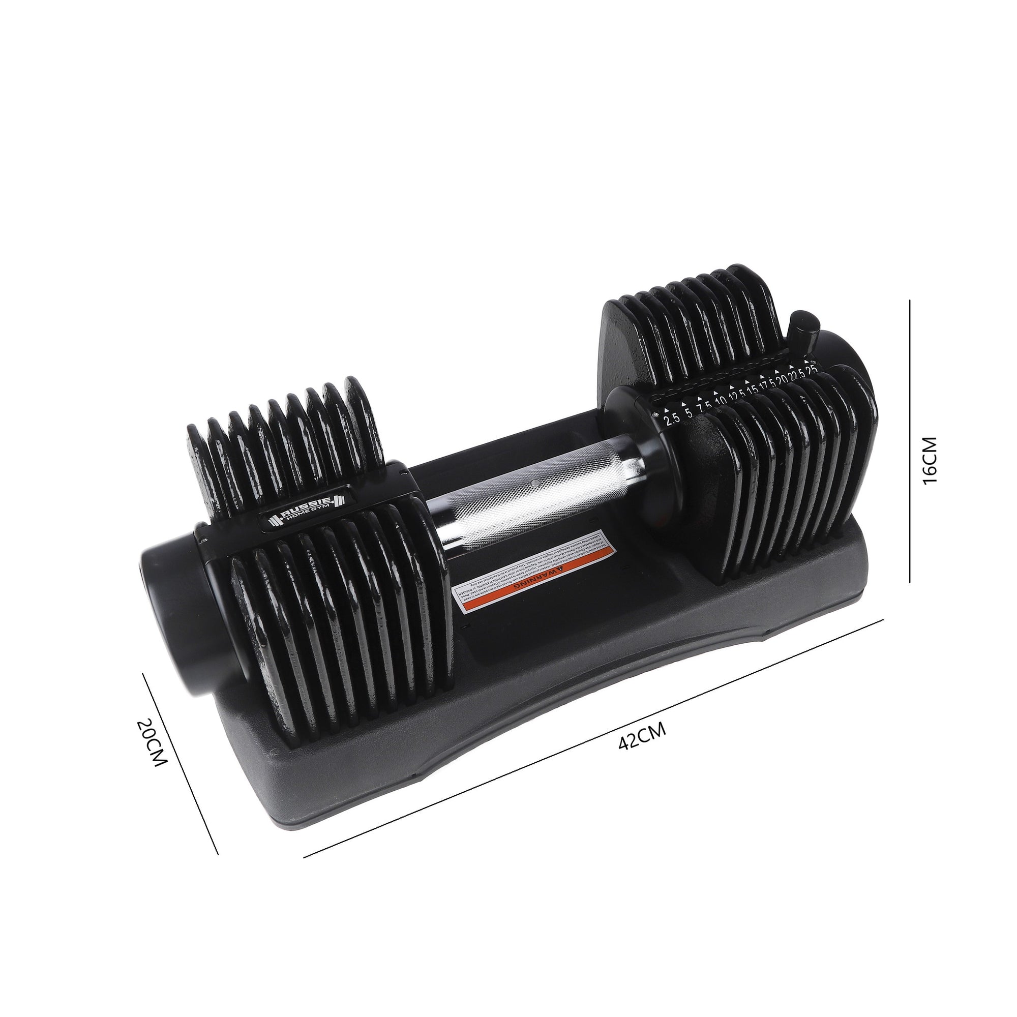 22KG ADJUSTABLE DUMBBELL SET smart weights exercise home fit gym